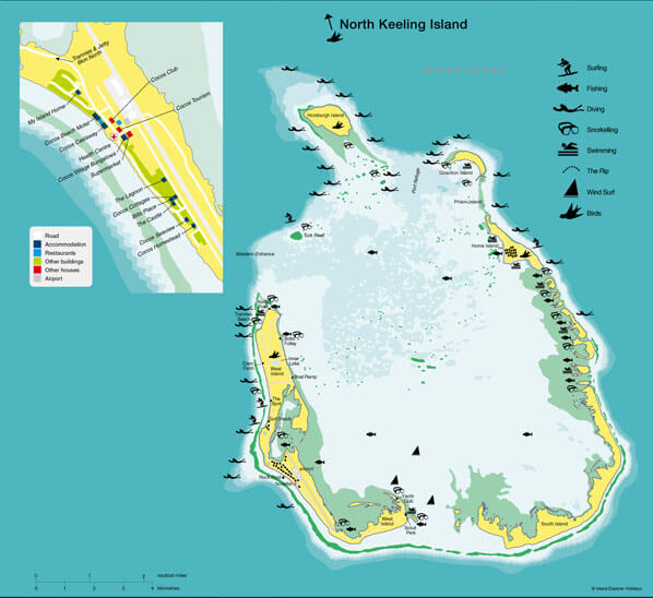 Cocos Islands Map